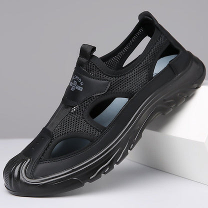 Herren Sommer orthopädische Sandalen mit atmungsaktivem Mesh und rutschfester Sohle