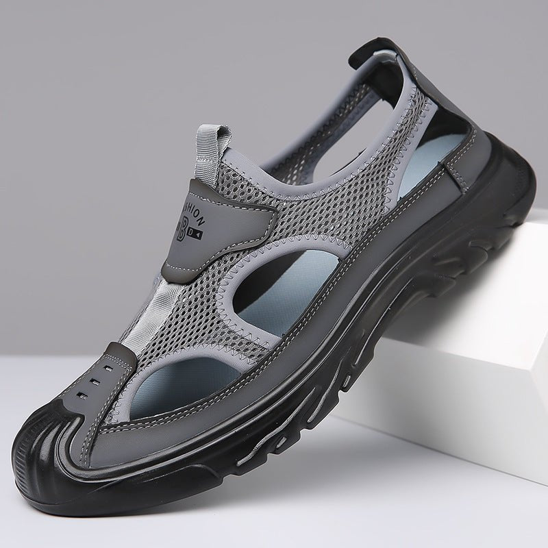 Herren Sommer orthopädische Sandalen mit atmungsaktivem Mesh und rutschfester Sohle
