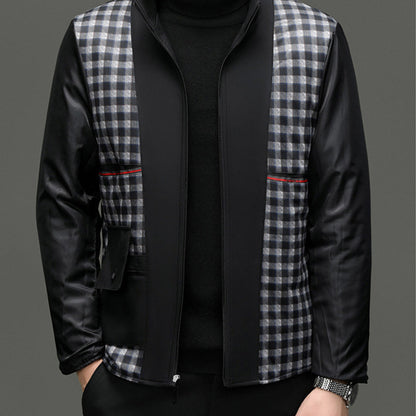 Herren Herbst-Trenchcoat mit abnehmbarem Innenfutter und verstellbarem Gürtel