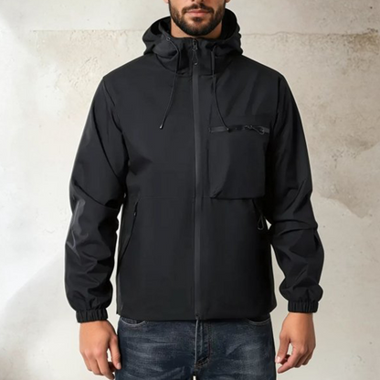 Herren Outdoorjacke Mit Mehreren Taschen Und Lockere Passform