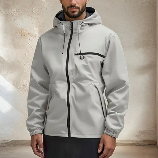 Herren Outdoorjacke Mit Mehreren Taschen Und Lockere Passform