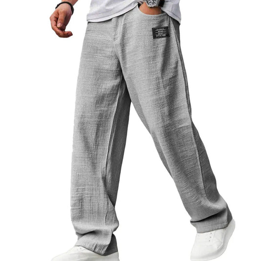 Herren Hose mit Geradem Bein – Lockerer Schnitt Seitentaschen