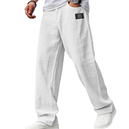 Herren Hose mit Geradem Bein – Lockerer Schnitt Seitentaschen