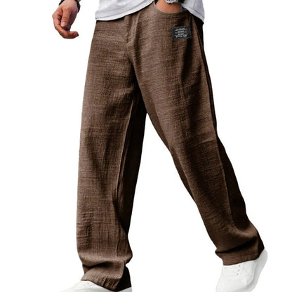 Herren Hose mit Geradem Bein – Lockerer Schnitt Seitentaschen