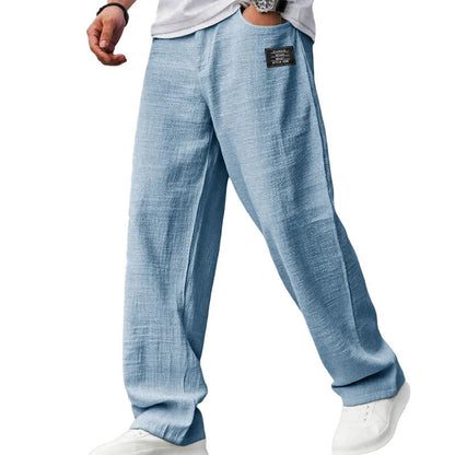 Herren Hose mit Geradem Bein – Lockerer Schnitt Seitentaschen