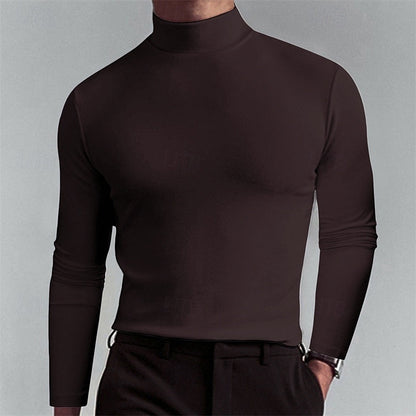 Herren Rollkragenshirt Mit Slim Fit