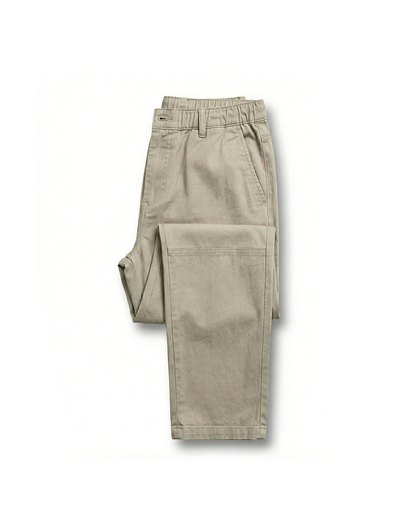 Men's chino trousers with straight cut, ankle-length, four-way stretch