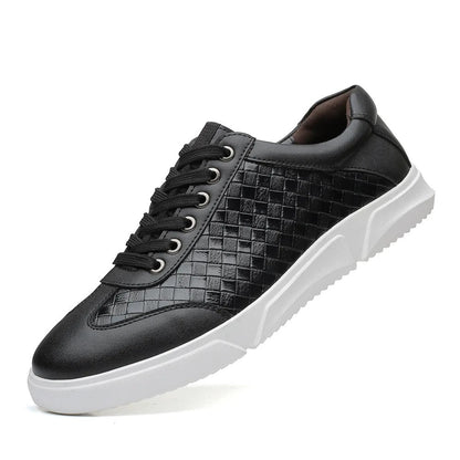 Herren-Slip-on-Sneaker mit kariertem Muster und gepolsterter Innensohle