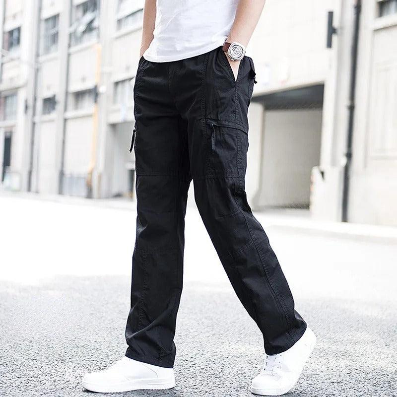 Herren-Cargohose mit lockerer Passform und mehreren Taschen