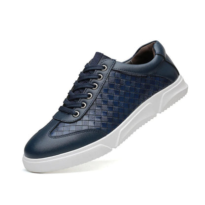 Herren-Slip-on-Sneaker mit kariertem Muster und gepolsterter Innensohle