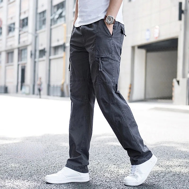 Herren-Cargohose mit lockerer Passform und mehreren Taschen