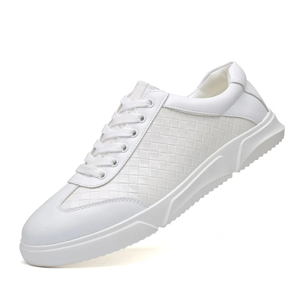 Herren-Slip-on-Sneaker mit kariertem Muster und gepolsterter Innensohle