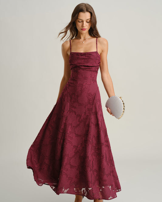 Damen Maxikleid Mit A-Linie, Drapiertem Ausschnitt Und Blumenmuster