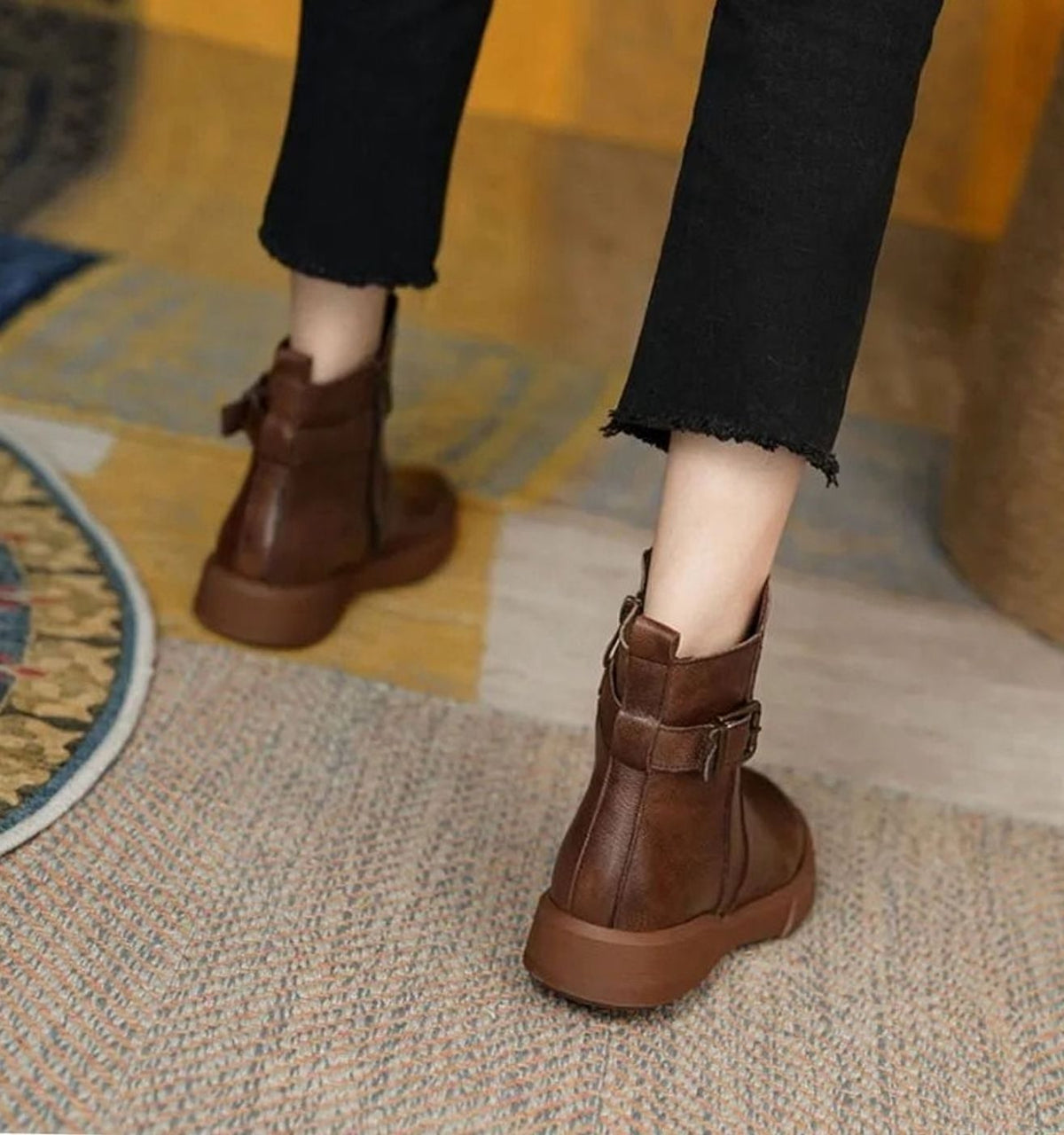 Damen-Stiefeletten mit Schnalle für moderne Alltagslooks