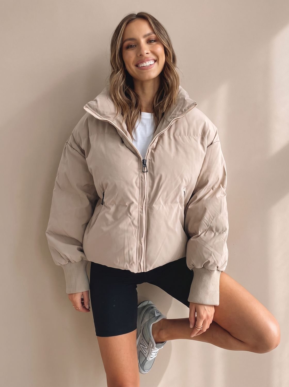 Damen Oversize-Jacke als vielseitiger Winterbegleiter