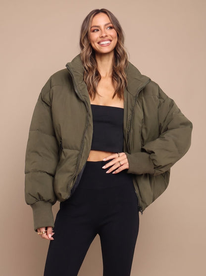 Warme Pufferjacke im grosszügigen Oversize-Schnitt