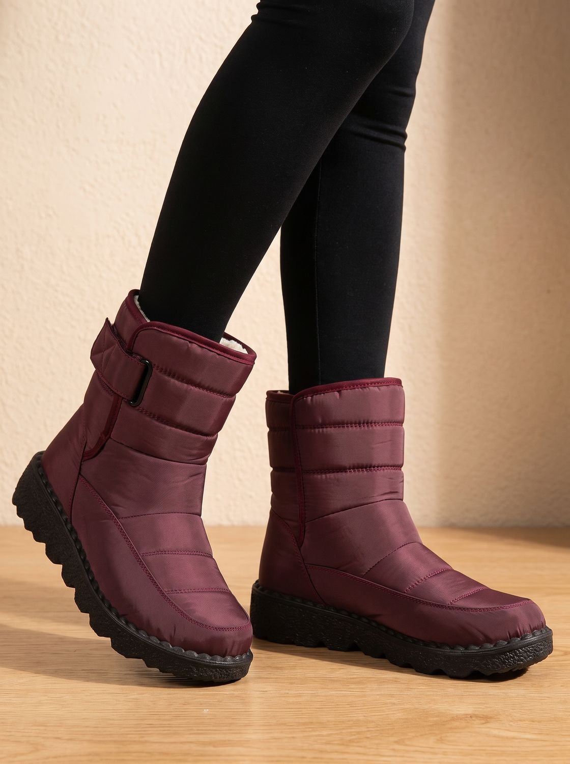 Damen-Winterstiefel mit warmem Fleecefutter für kalte Wintertage