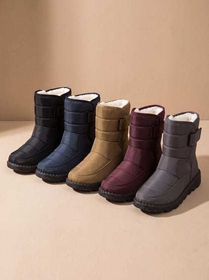 Wasserdichte Damenstiefel in mittlerer Schafthöhe für Schnee und Winterwetter