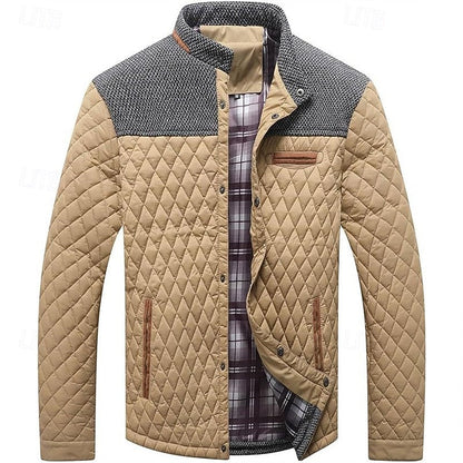 Herren-Steppjacke mit Stehkragen für kühle Tage